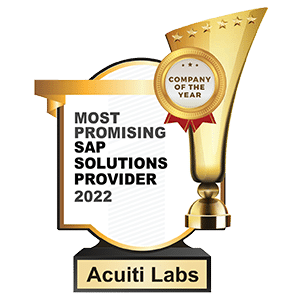 Acuiti Labs most promising SAP Solution provider 2022